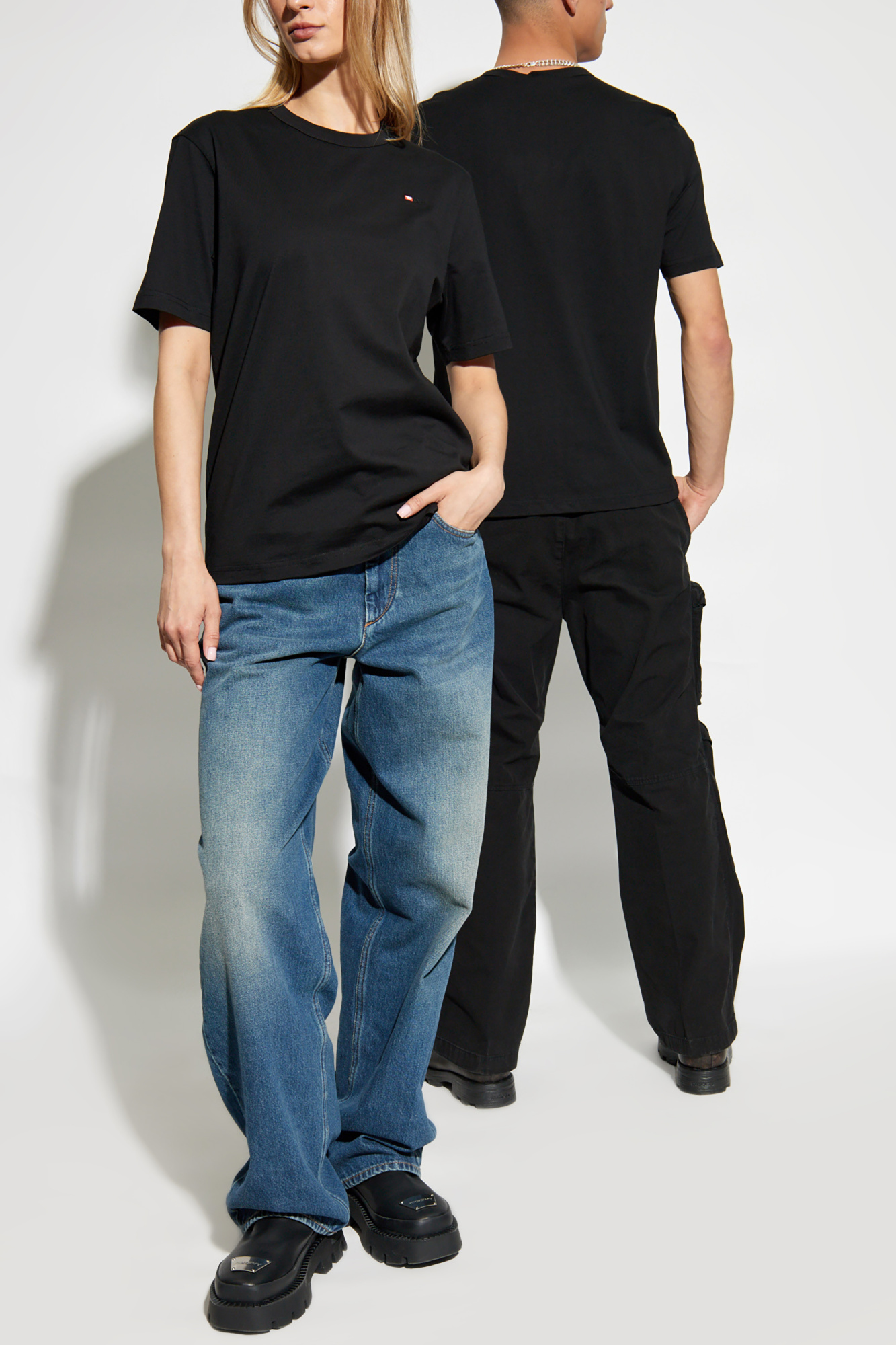 Black T-shirt T-ADJUST-MICRODIV Diesel - Vitkac Italy